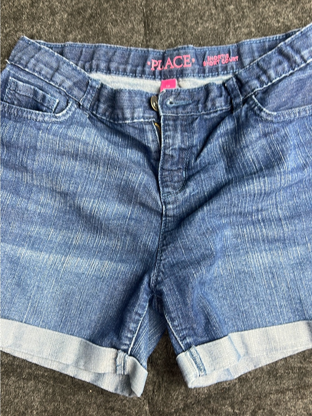 The Children's Place Denim Roll-Cuff Shorts in Blue